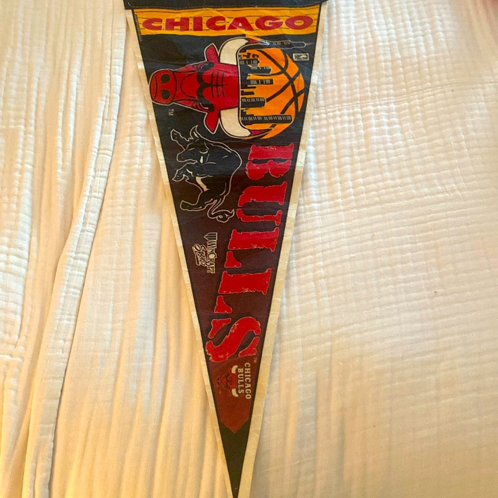 Chicago Bulls pennant vintage.